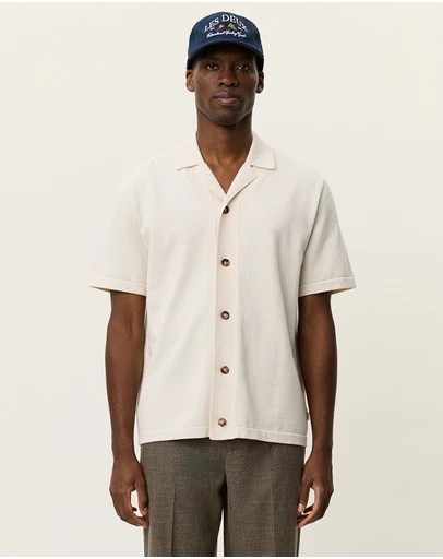 Les Deux - Emmett Globe Knitted SS Shirt