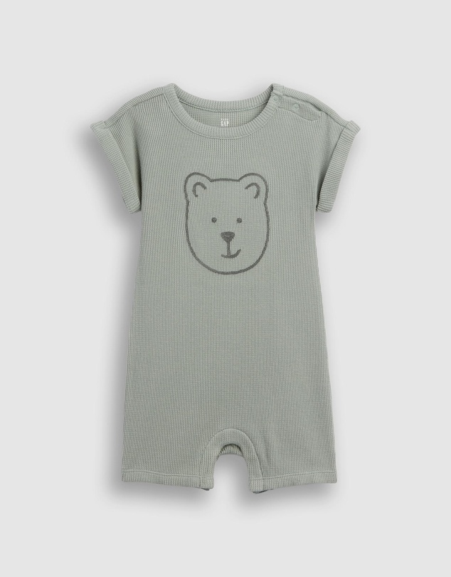 GAP - SS Waffle Graphic Shortie - Babies