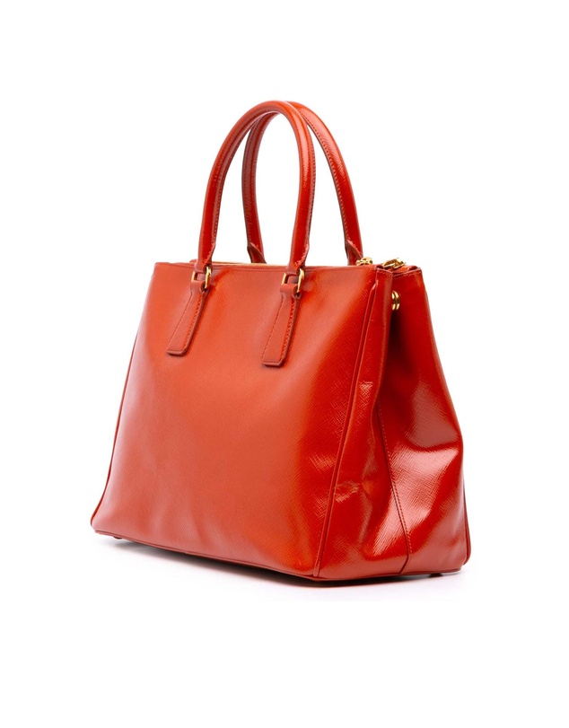 Pre-Loved by Azura Reborn - Pre-Loved Medium Saffiano Vernice Galleria Double Zip Satchel