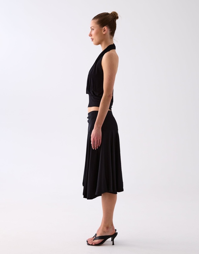Style Addict - Celia Gathered Tie Skirt