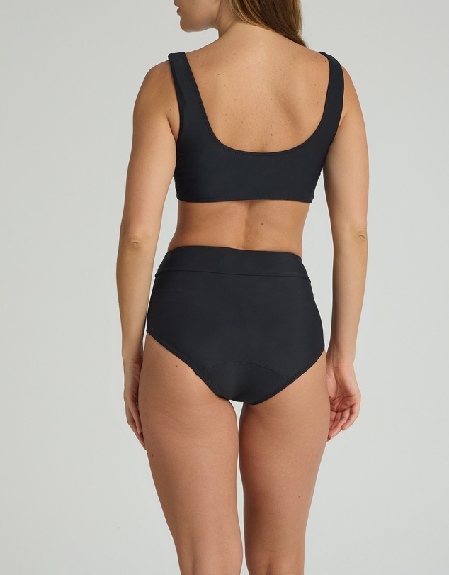 Modibodi - Swimwear Period Hi-Waist Brief Light Absorbency Black 2Pack