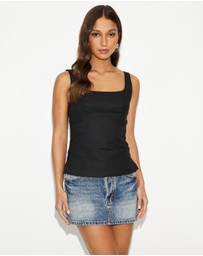 Dazie - Peachy Queen Bustier Top