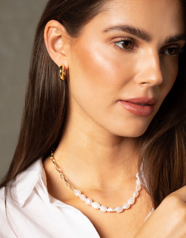 Mestige - De Sol Hoops - 18K Gold Plated