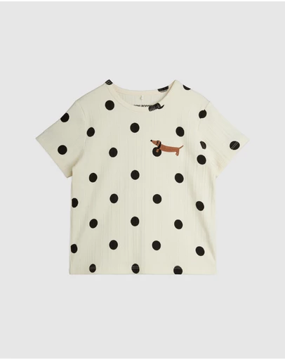 Mini Rodini - Dots Aop Dog SS Tee