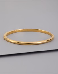 Wanderlust + Co - Classic 14K Gold Vermeil Bangle