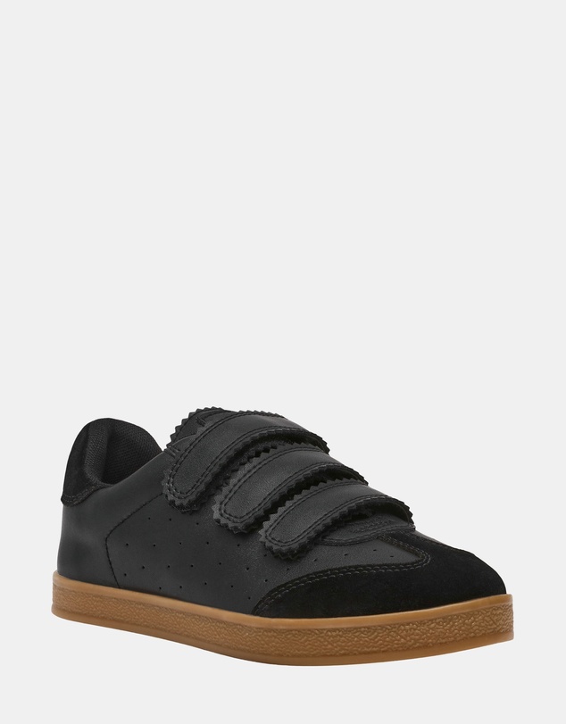 Steve Madden - Daybreak Black Leather Sneakers