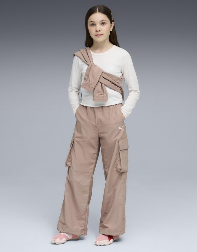 Puma - T7 Luminous Cloud Relaxed Woven Cargo Pants - Teens