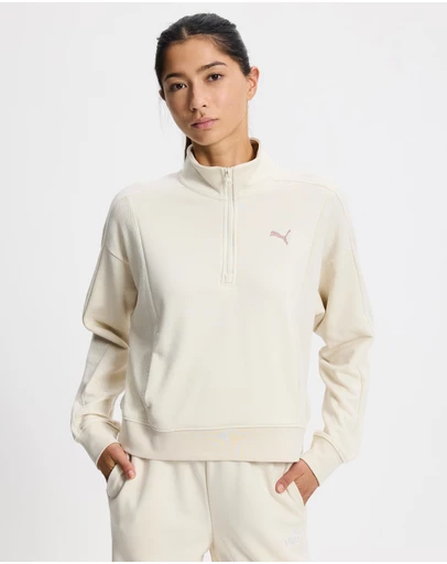 Puma - Class Relaxed Half-Zip Crew