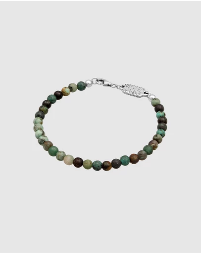 Haze & Glory - ICONIC EXCLUSIVE - Bracelet Men Turquoise Ocean 925 Sterling Silver