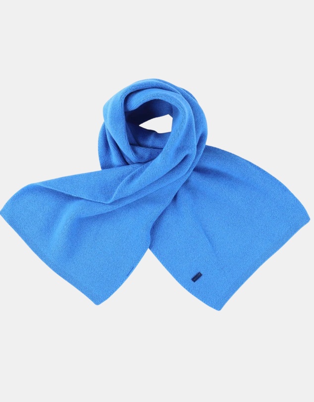 Henry Bucks - HENRY BUCKS Merino Wool Scarf BLUE