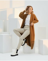 Mossée - Anya Long Fluffy Cardigan