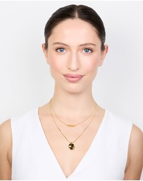 Lovisa - Waterproof Gold Plated Stainless Steel Bar & Coin Pendant Necklace