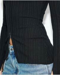 Dazie - Maisie Zip Through Cardigan
