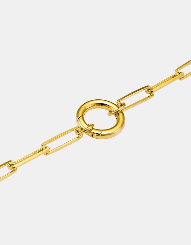 Zoe Olivia - 14K Gold Vermeil Paper Clip 'O' Link Necklace