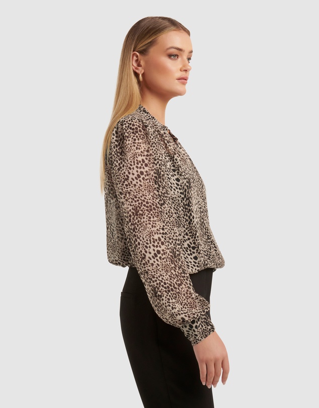 Forever New - Finley Printed Long Sleeve Tunic