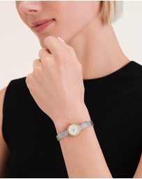 Rosefield - Mini Small Edit Crystal Duotone Watch and Earring Set