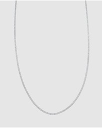 Kuzzoi - ICONIC EXCLUSIVE - Necklace Men Solid Basic Modern in 925 Sterling Silver