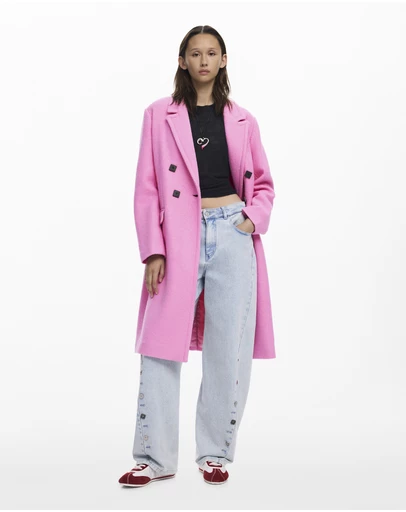 Desigual - Double-breasted Coat with buttons