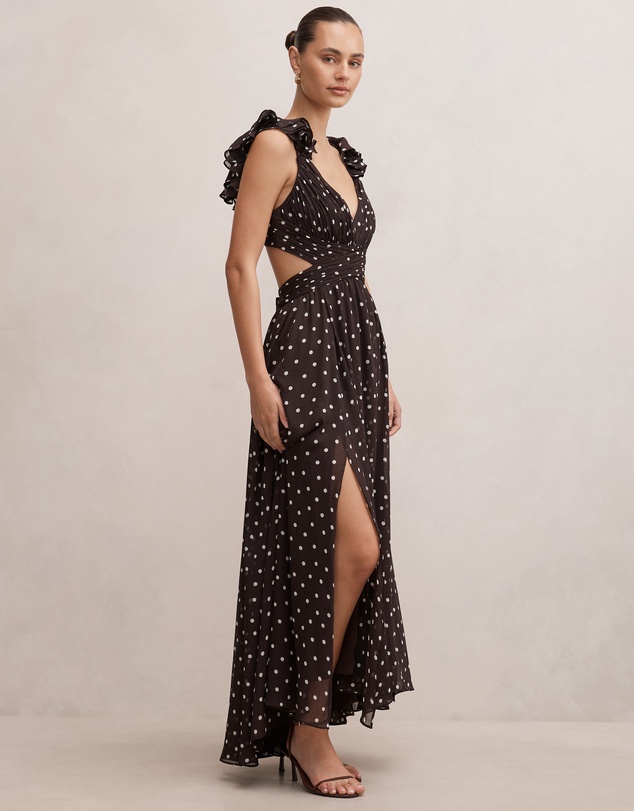 Forever New - Selena Ruffle Shoulder Maxi Dress