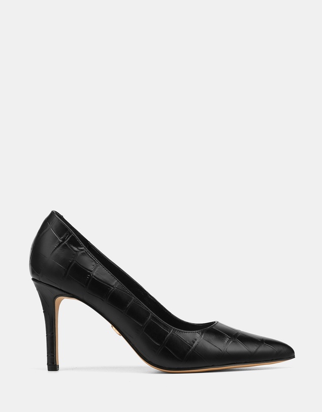 Wittner - Ravyn Croc Embossed Leather Pumps