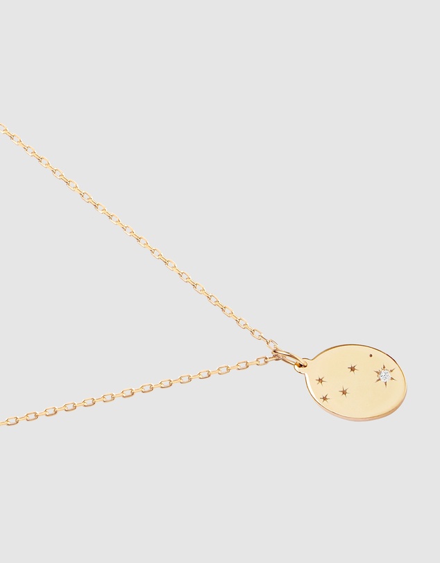Luna Rae - Solid Gold - Stars of Taurus Diamond Necklace