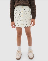 Seed Heritage - Embroidered Denim Skirt