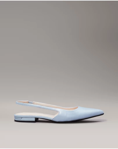 Calvin Klein - Leather Slingback Ballerinas
