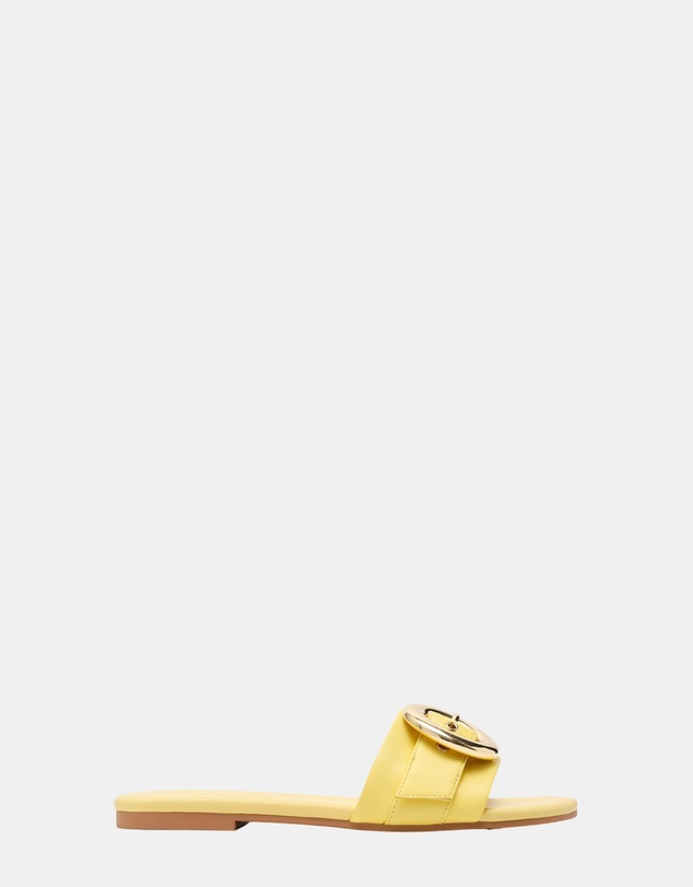 Steve Madden - Marta Yellow Leather Sandals