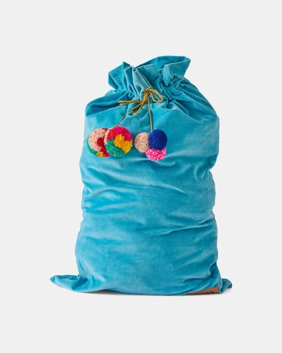 Kip&Co - Blue Bells Velvet Santa Sack - Babies