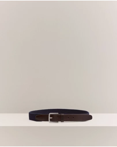 Trenery - Smith Woven Belt in Night Sky
