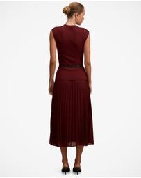 Forever New - Lorelei Woven Mixed Midi Dress