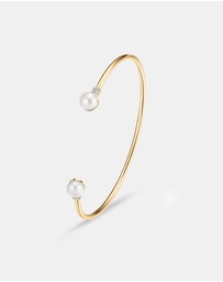 Mestige - Katalina Cuff with Freshwater Pearls - 18K Gold Plated