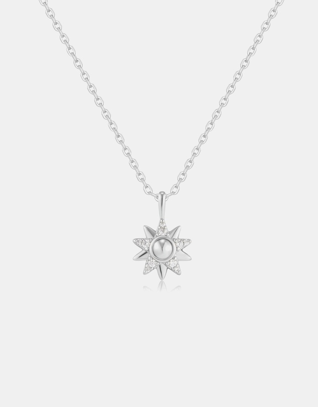 Ania Haie - Ania Haie Silver Sunburst Necklace