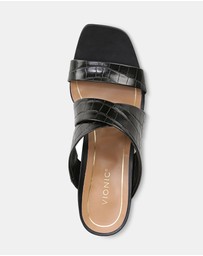 Vionic - Merlot Heeled Sandal - Black Croc