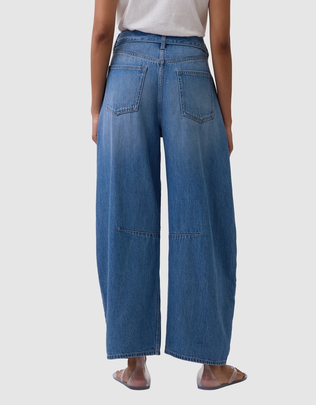 GAP - High Rise Horseshoe UltraSoft Isabella Drawcord Buckle Belt Jeans