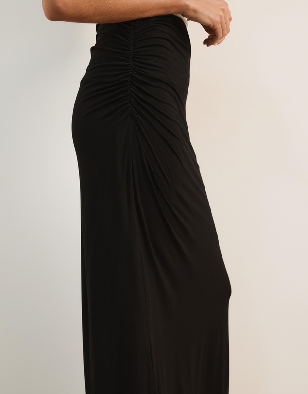 Atmos&Here - Tara Jersey Maxi Skirt with Gathers