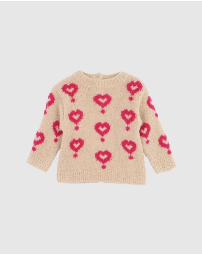 Fox & Finch - Hearts Jumper - Babies