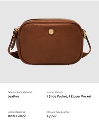 Fossil - Danni Brown Crossbody Bag