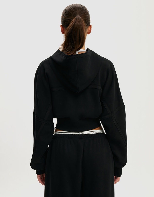 Cotton On Body Active - Active Raw Edge Zip Through Hoodie