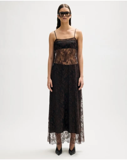 Minima Esenciales - Bria Lace Dress With Detachable Skirt