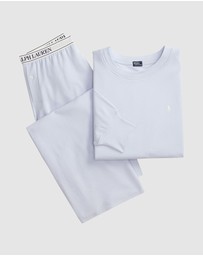 Polo Ralph Lauren - Club Terry Long Sleeve Cotton Jersey Pyjama Set