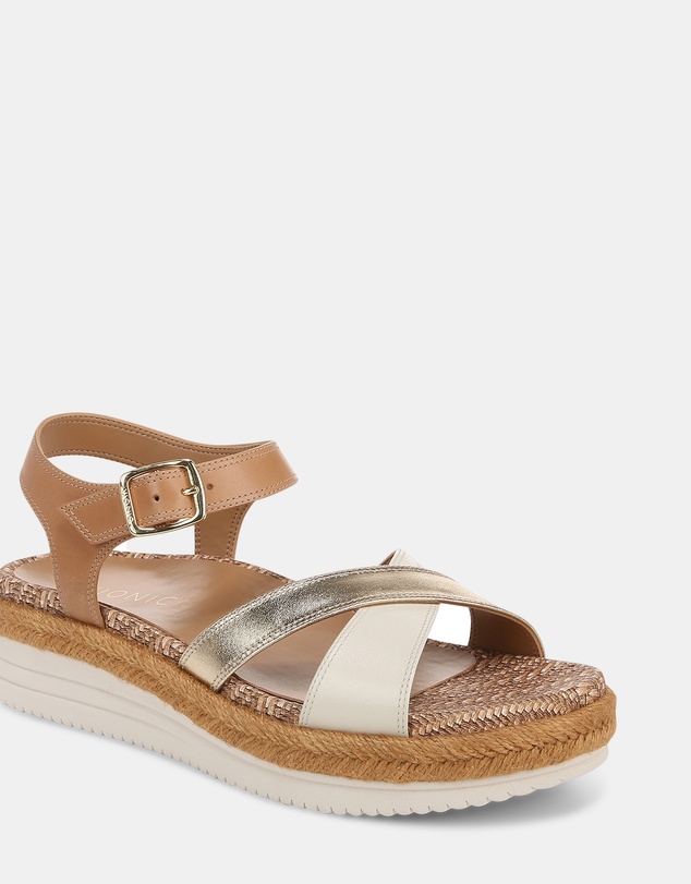 Vionic - Mar Platform Sandal - Camel/Gold