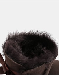 EVERAU - EverAU Ugg Mini Back Bow Sheepskin Upper UGG Boots