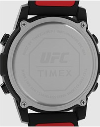 UFC - UFC Brawler 42.5mm Black Digital Dial with Two Tone Black and Red Silicone Strap