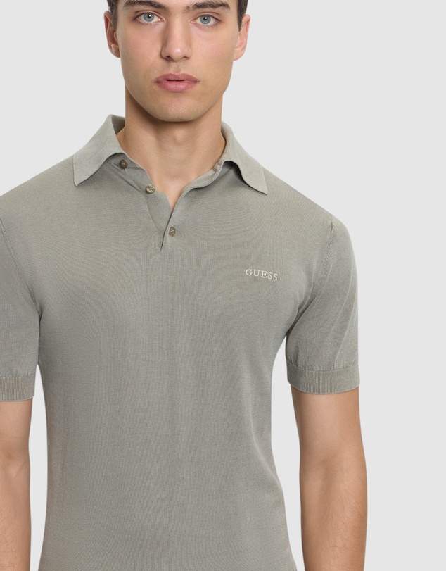 GUESS - Cree Knitted Polo Sweater Shirt