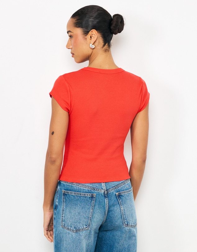 AERE - Deep Scoop Cotton T-Shirt