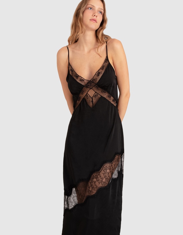 Belle & Bloom - Heavenly Bodies Lace Slip Dress