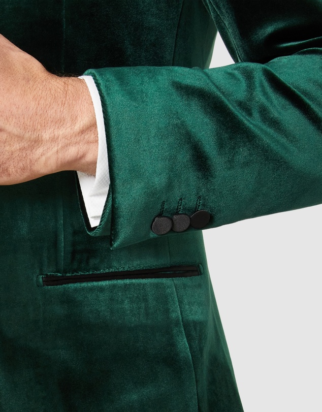 Politix - Slim Fit Satin Peak Lapel Tuxedo Jacket