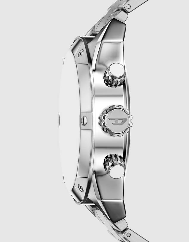 Diesel - Spiked Silver Tone Chronograph Watch