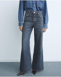 M.N.G - Wide-Leg Jeans With Buttons